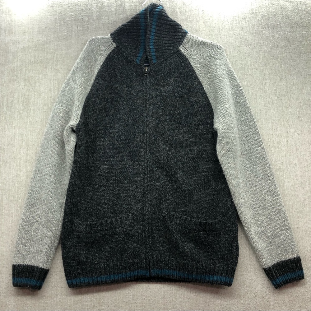 Abercrombie & Fitch Wool Blend Front Zip Sweater Medium